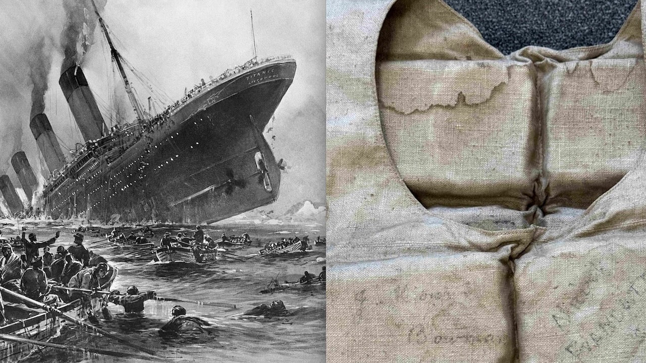 Rettungsweste der Titanic versteigert