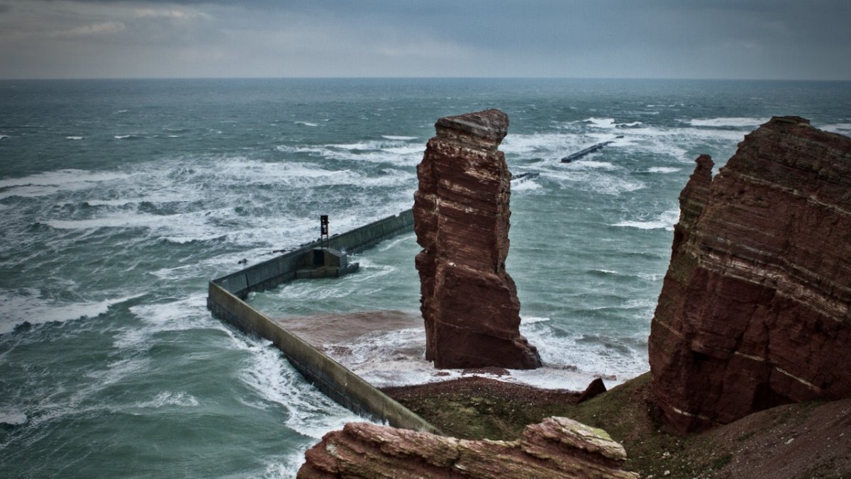 Sturm über Helgoland: am Wochenende geht keine Fähre - Ankerherz Verlag