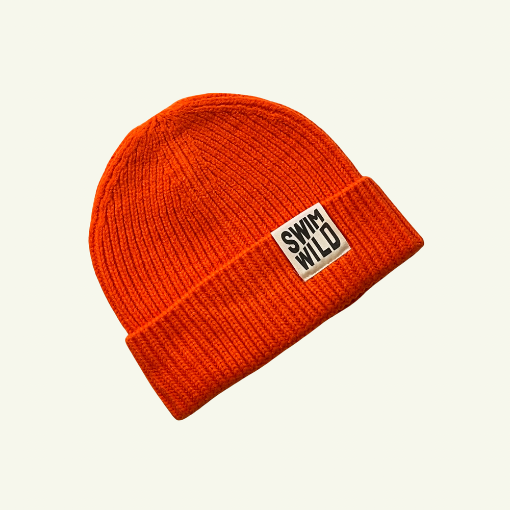 Strickmütze Swim Wild Orange — The Cornish Studio Cornwall