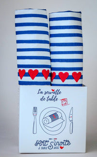 Serviette Amour en Mer