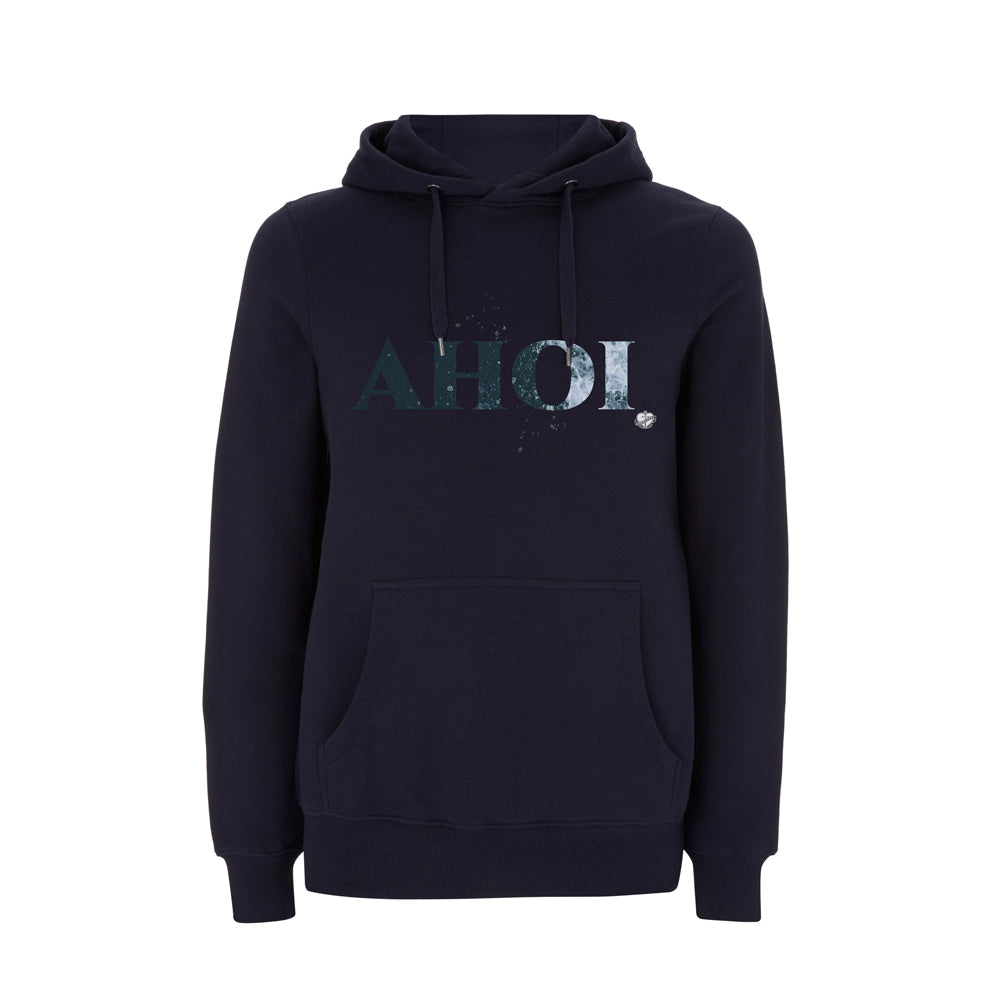 Kapuzenpullover AHOI Navy | ankerherz.de