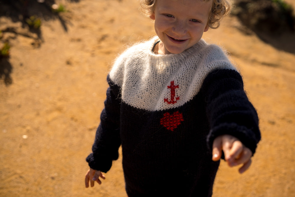 Islandpullover für Kinder Anker und Herz - Ankerherz Verlag