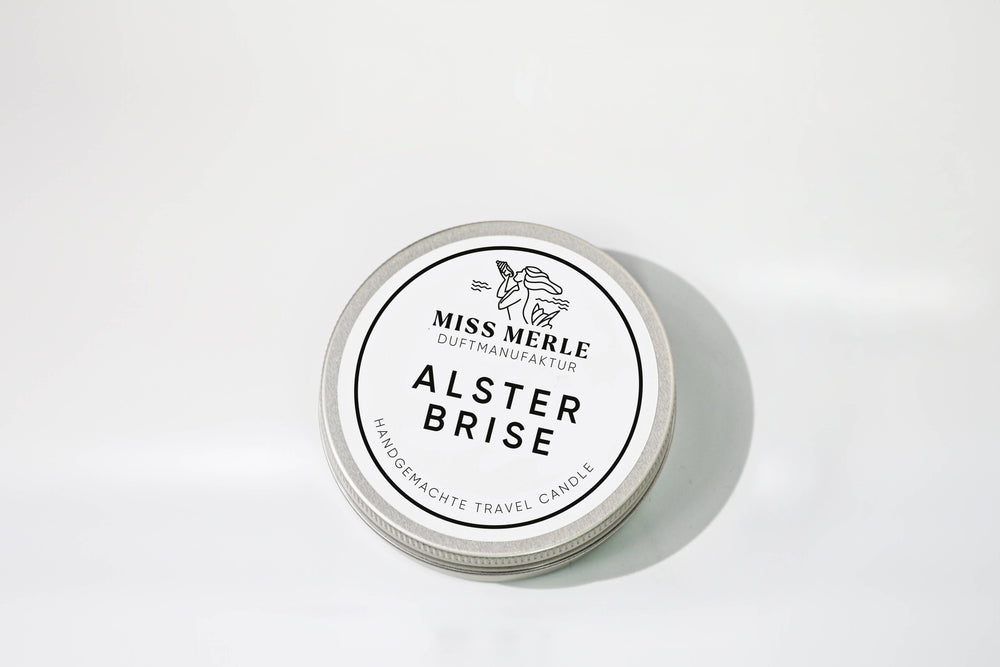 Travel Candle ALSTER BRISE – 90g, ideal für Reisen | ankerherz.de