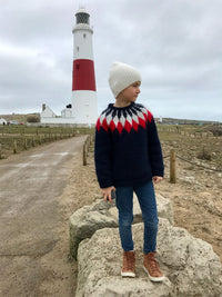 Islandpullover für Kinder in Navy - Ankerherz Verlag